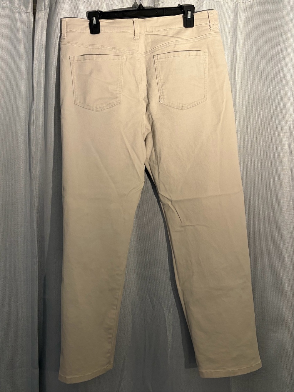 Gloria Vanderbilt Amanda Cream Straight Leg Pants Size 16S